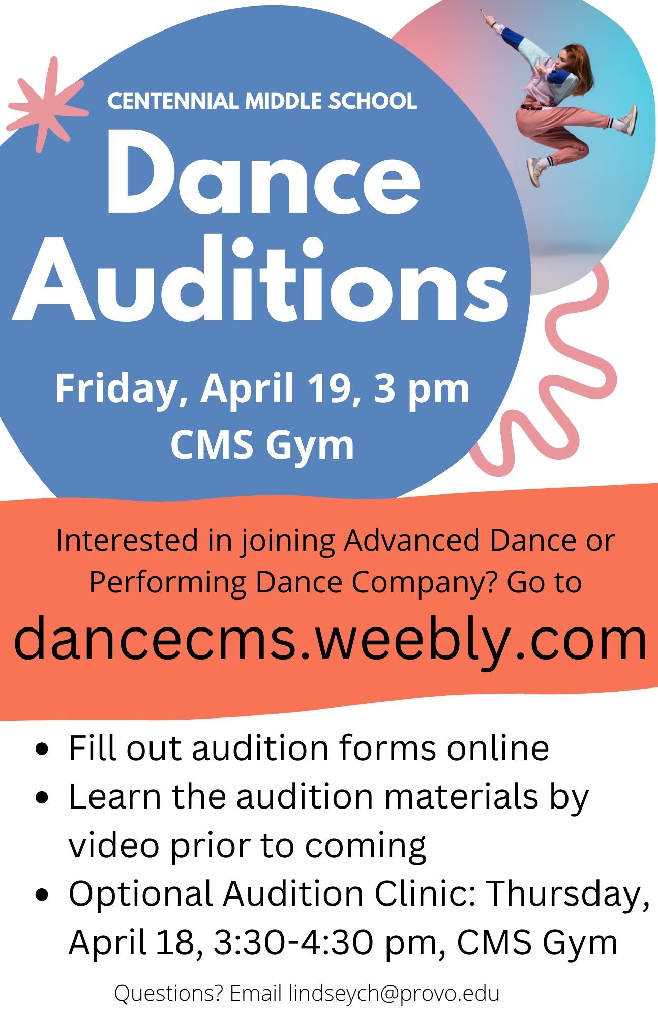 Dance Audition Flyer