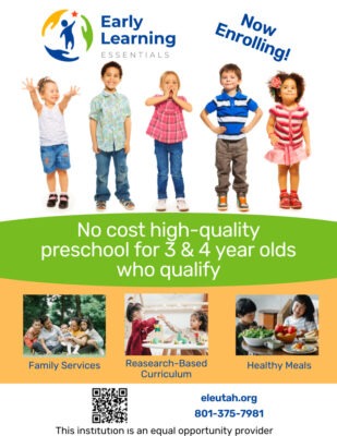 Preschool Flyer for 3 & 4 year olds